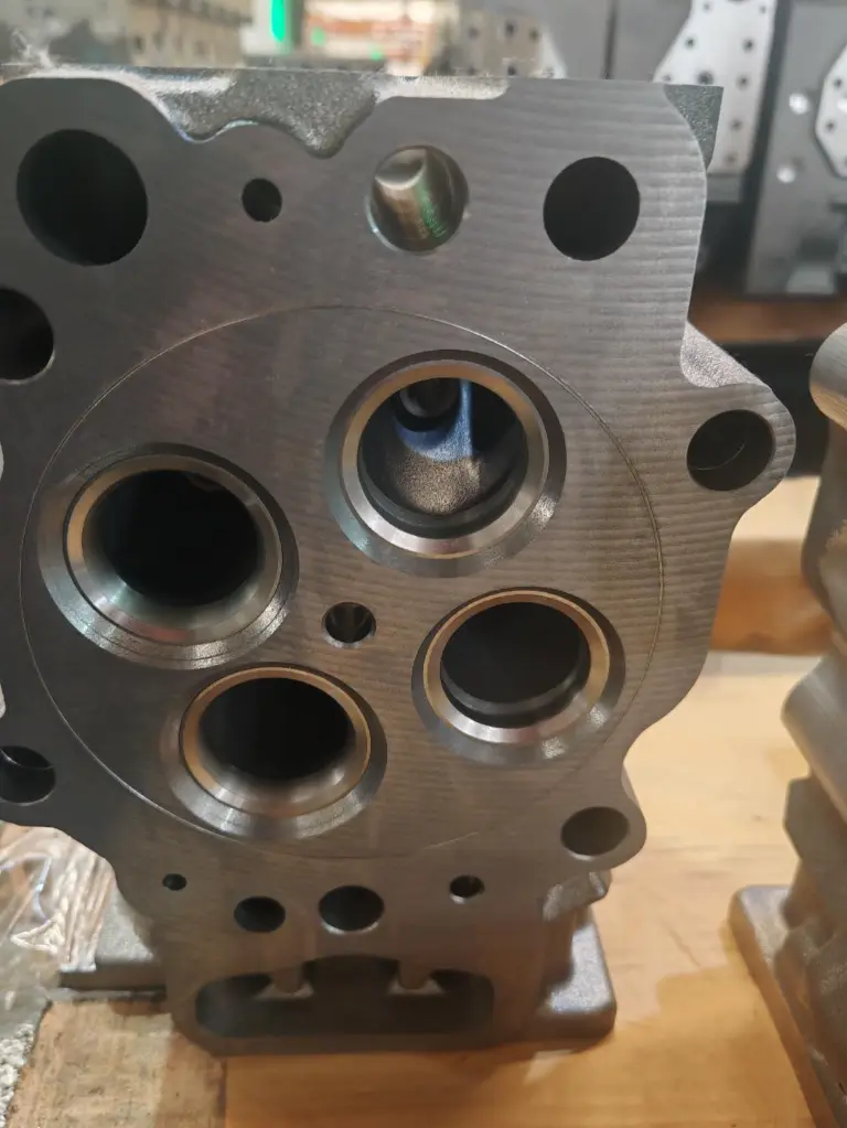 Scania DC12 cylinder head assembled